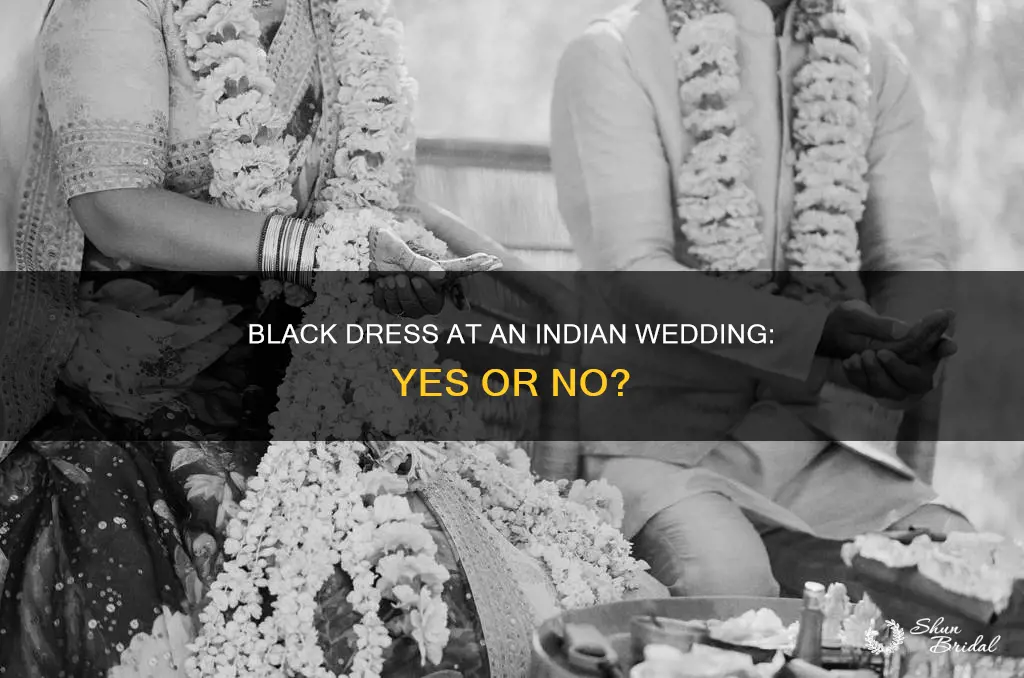 can you wear a black dress to an indian wedding