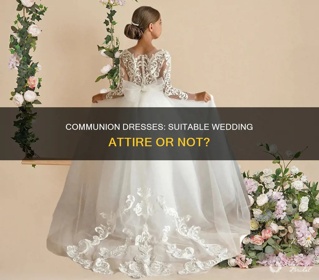 can you wear a communion dress ro a wedding