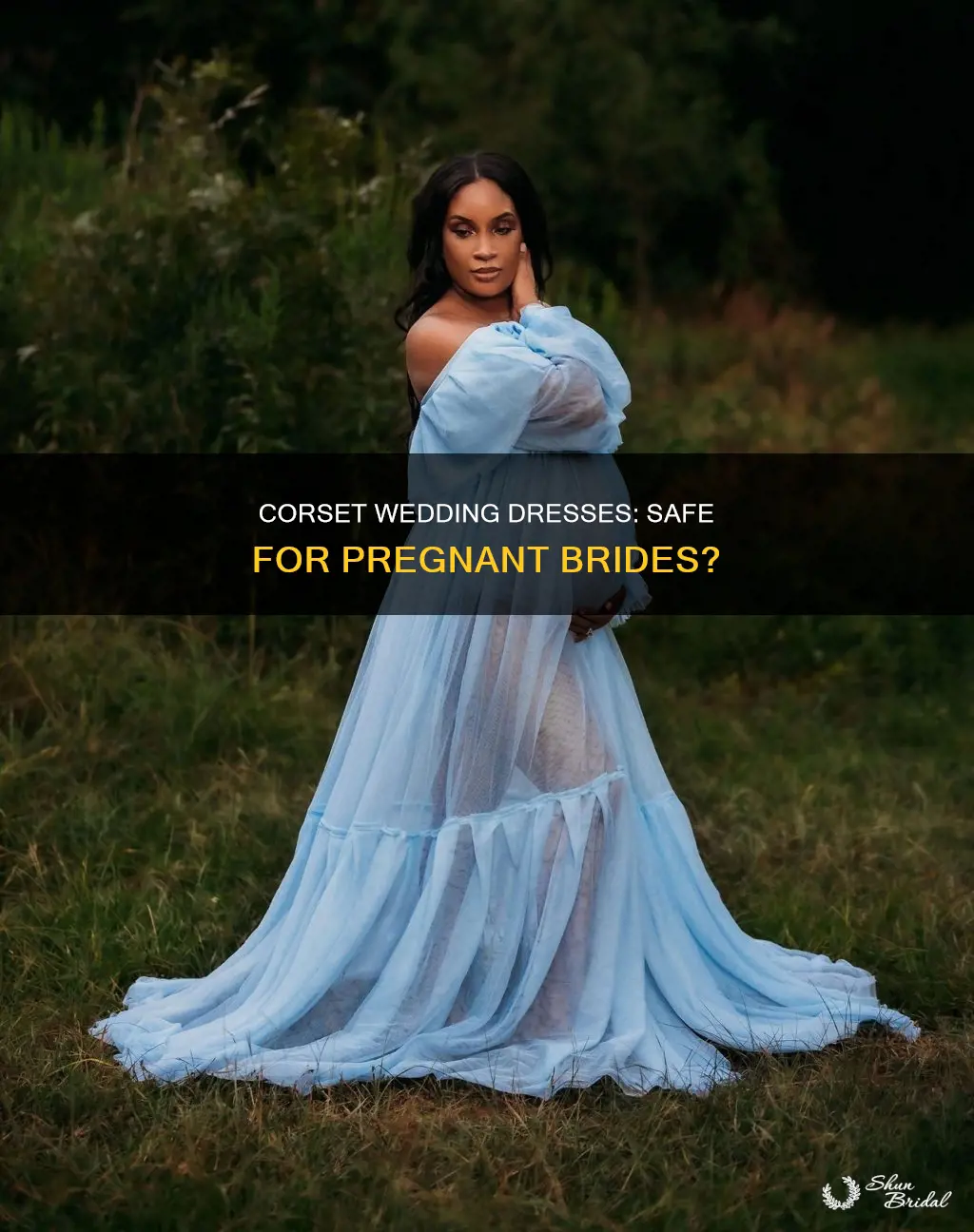 can you wear a corset wedding dress while pregnant