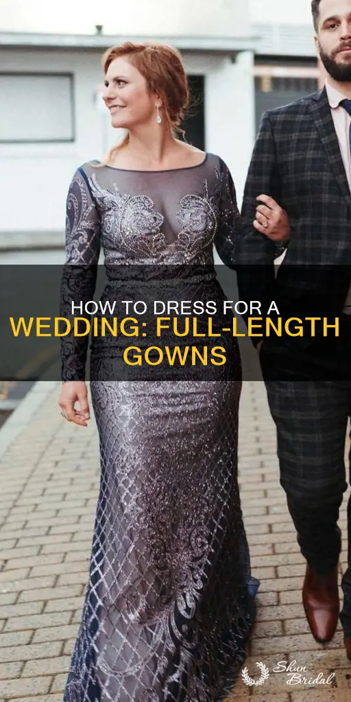 can you wear a full length dress to a wedding