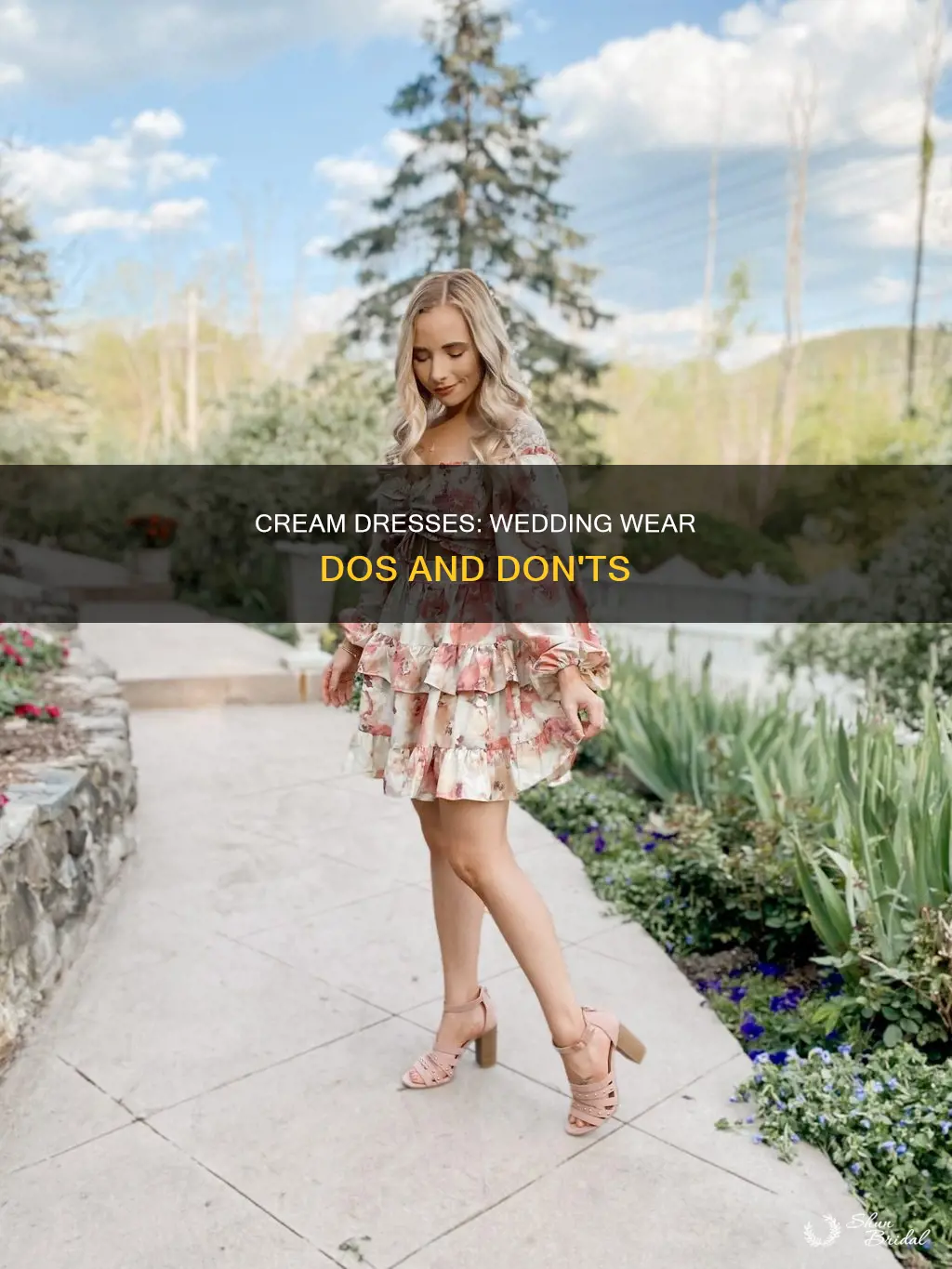 can you wear a long cream dress to a wedding