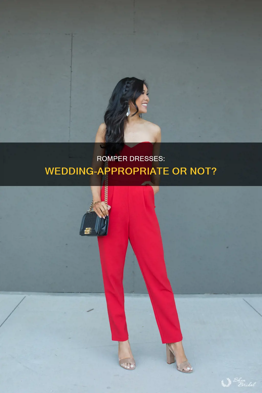 can you wear a romper dress to a wedding
