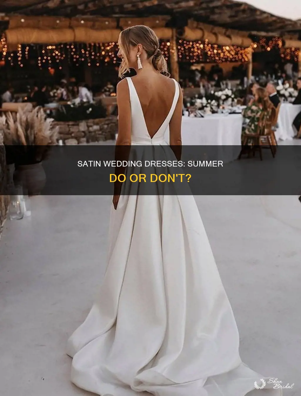 can you wear a satin wedding dress in summer