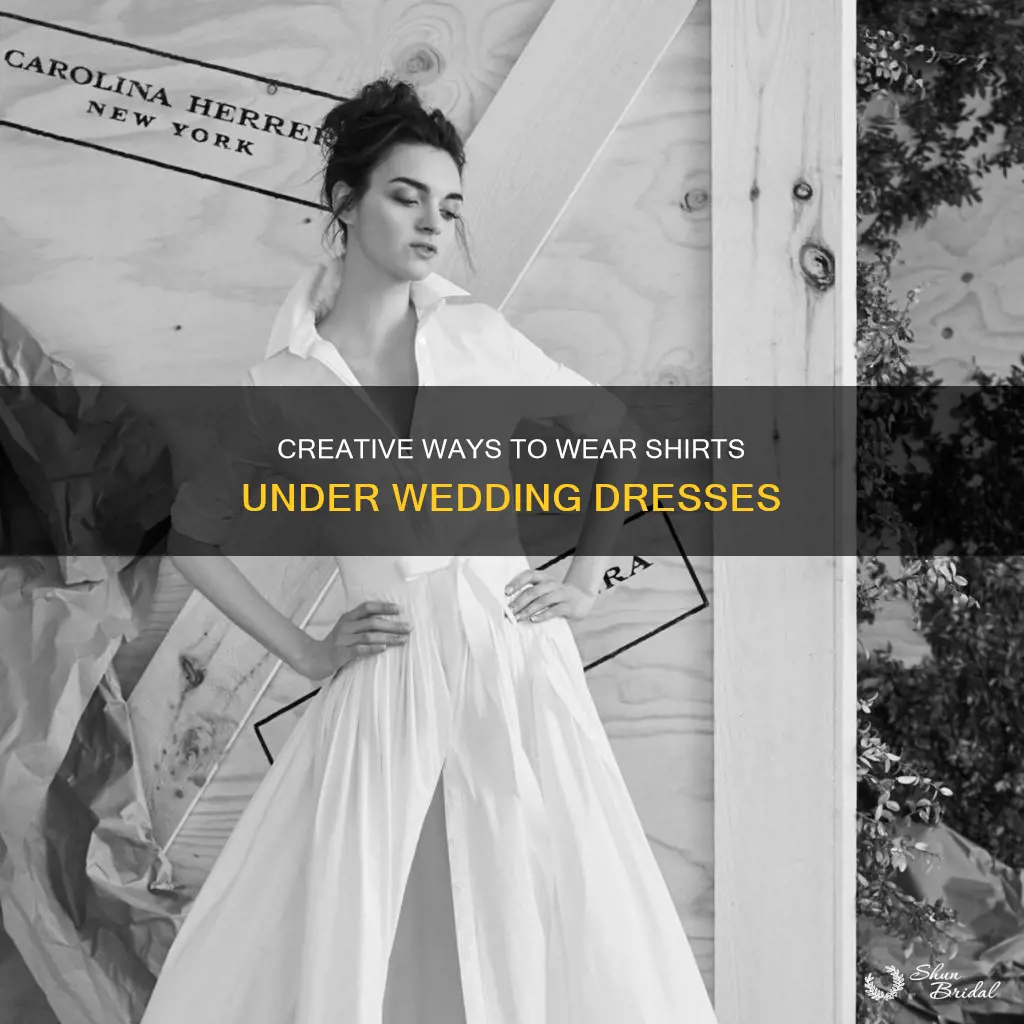 can you wear a shirt under a wedding dress