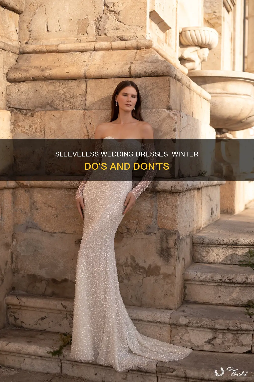 can you wear a sleeveless wedding dress in winter