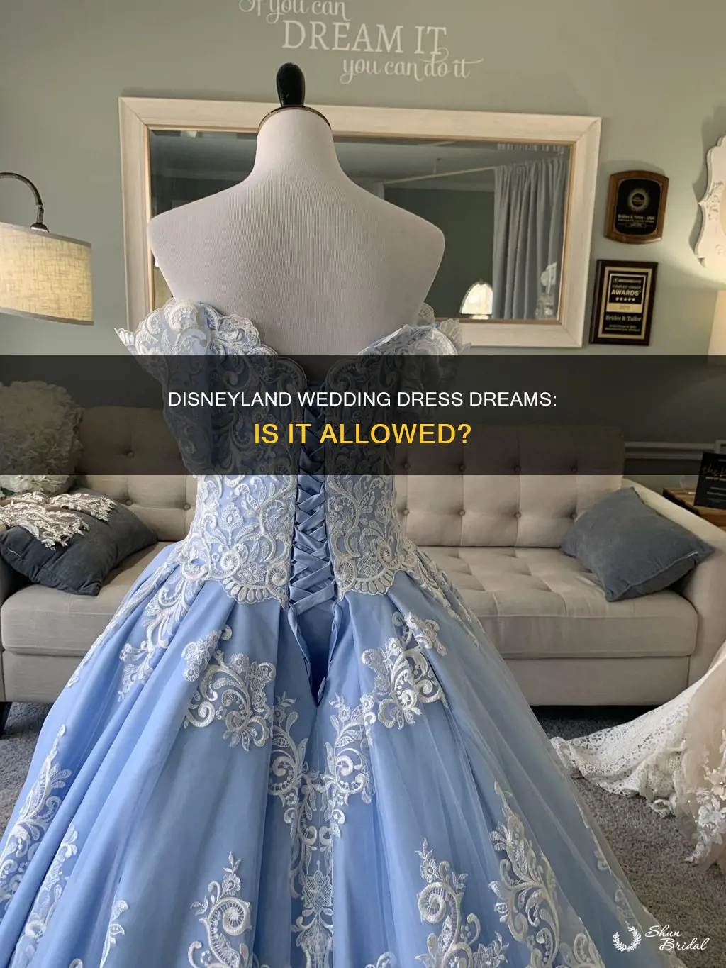can you wear a wedding dress at disneyland
