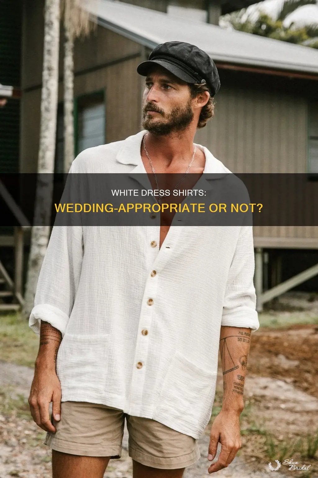 can you wear a white dress shirt to a wedding