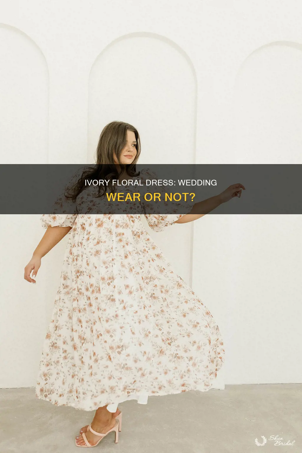can you wear an ivory floral dress to a wedding