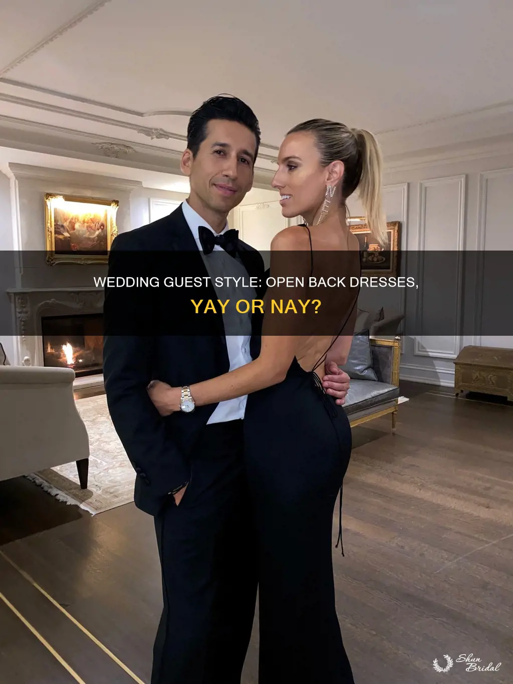 can you wear an open back dress to a wedding