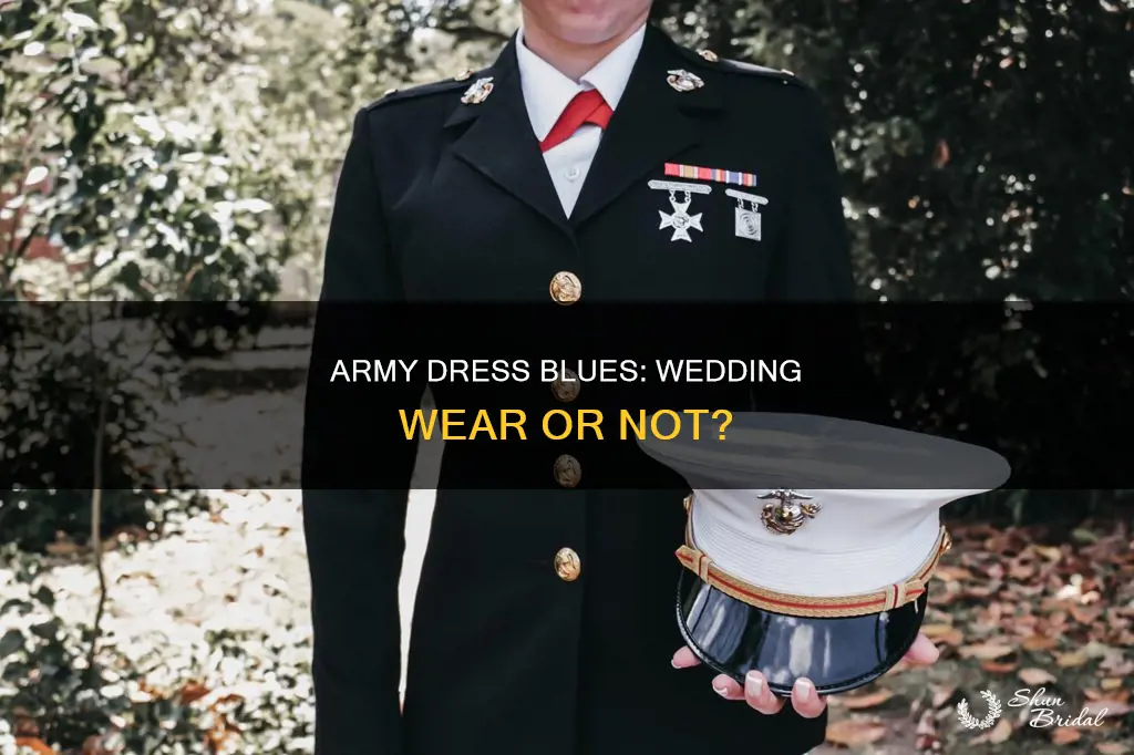 can you wear army dress blues to a wedding