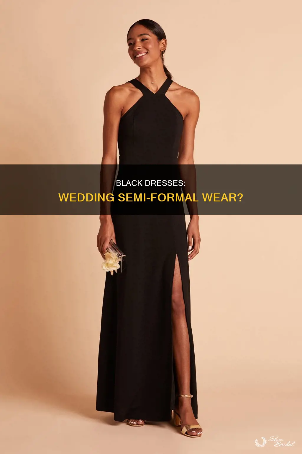 can you wear black dress to wedding semi formal
