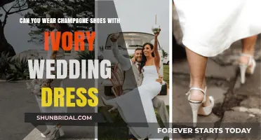 Champagne Shoes with an Ivory Dress: A Wedding Do or Don't?