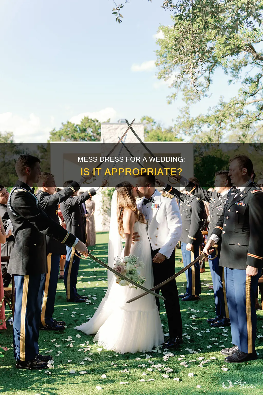 can you wear mess dress to a wedding