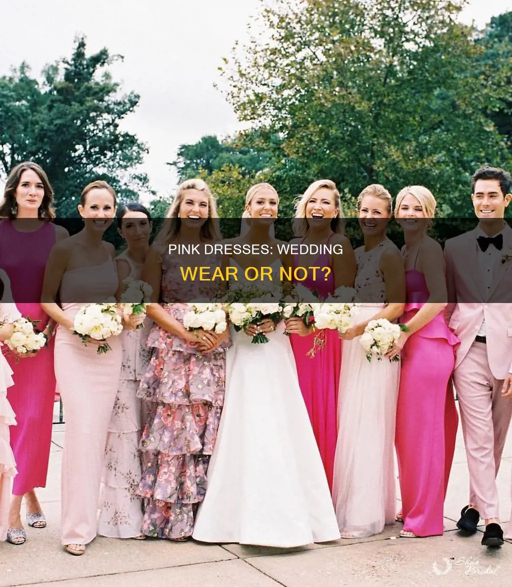 can you wear pink dress to a wedding