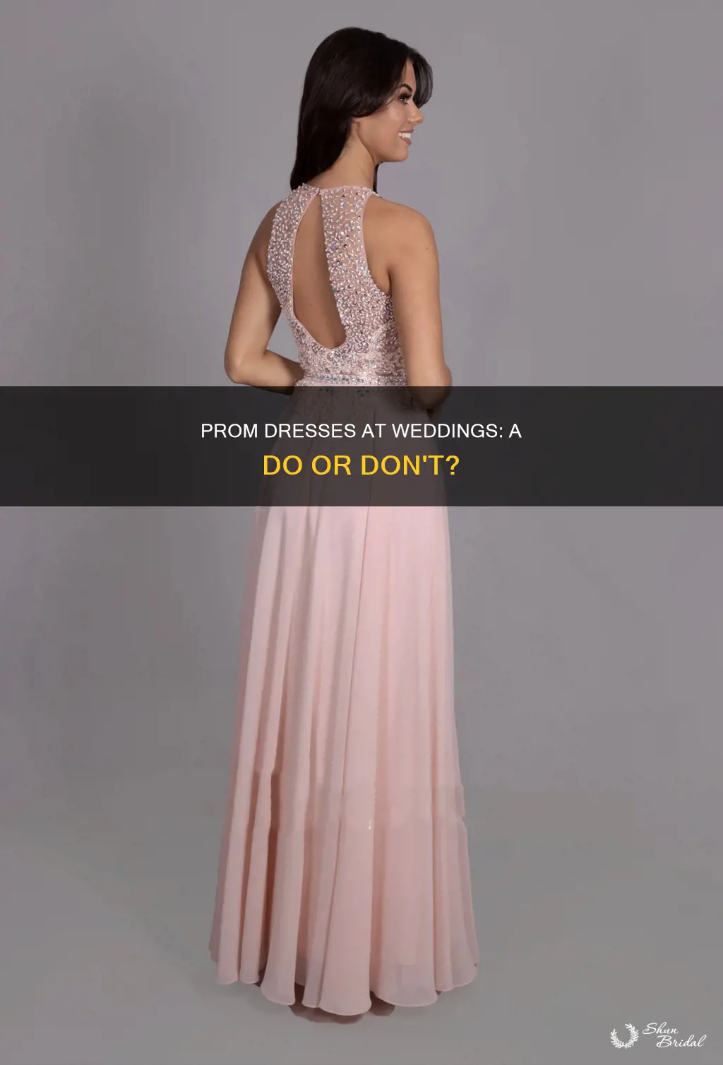can you wear prom dress to wedding