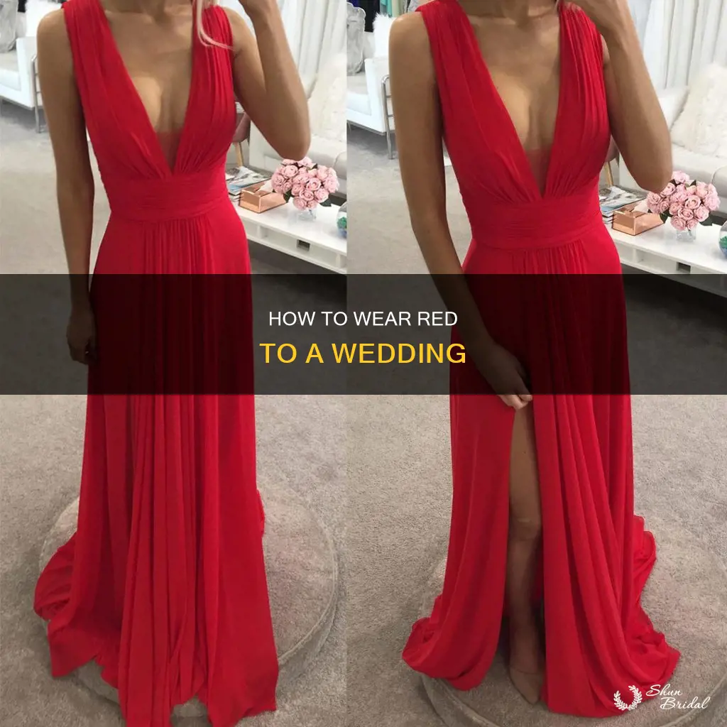can you wear red dress to wedding