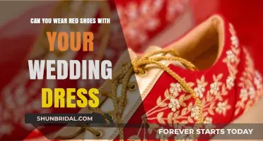 Red Shoes with a Wedding Dress: A Bold Choice?