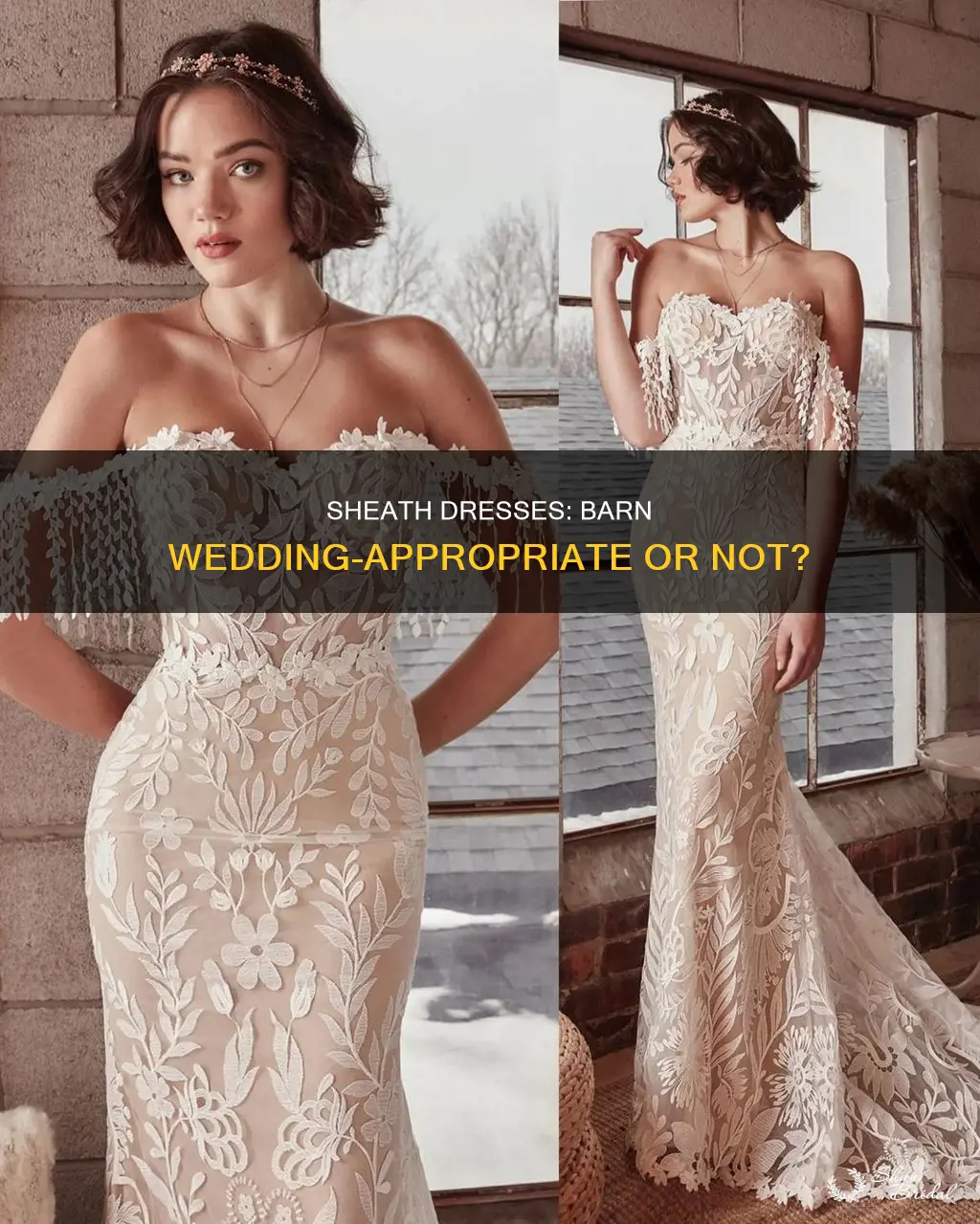 can you wear sheath dress to barn wedding
