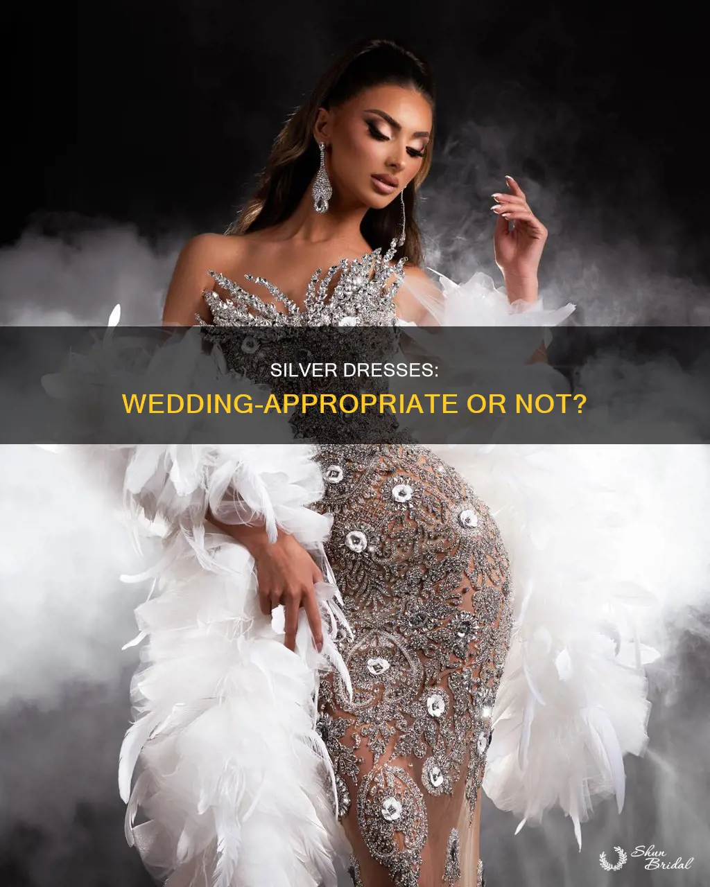 can you wear silver dress to a wedding