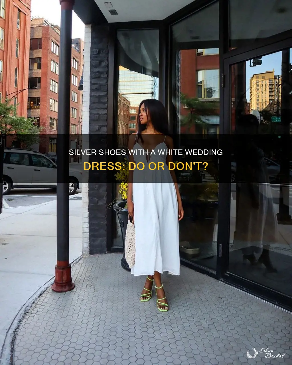 can you wear silver shoes with a white wedding dress