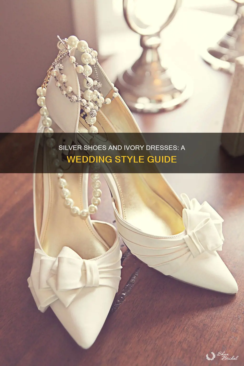 can you wear silver shoes with ivory wedding dresses