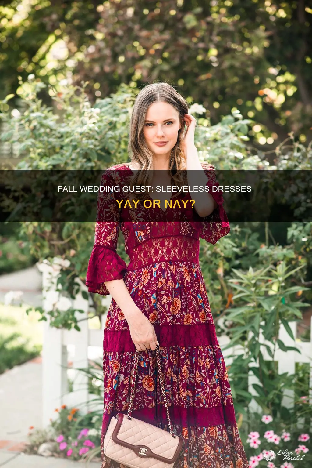 can you wear sleeveless dress to fall wedding