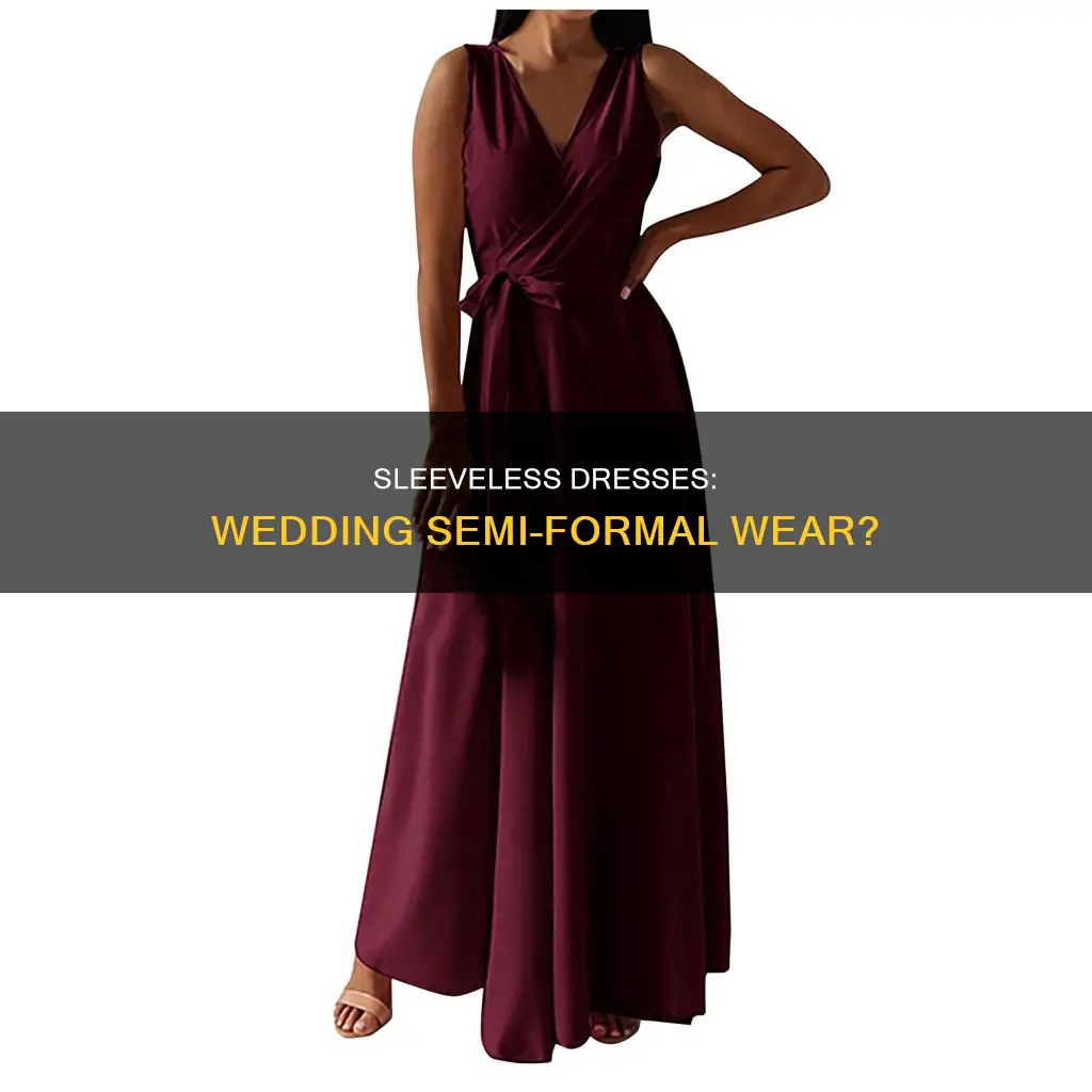 can you wear sleeveless dress to semi formal wedding