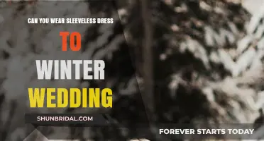 How to Wear Sleeveless Dresses for Winter Weddings