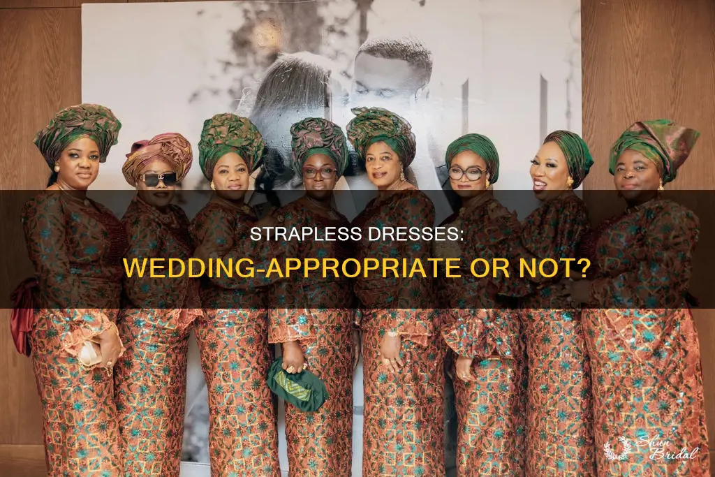can you wear strapless dress to a wedding