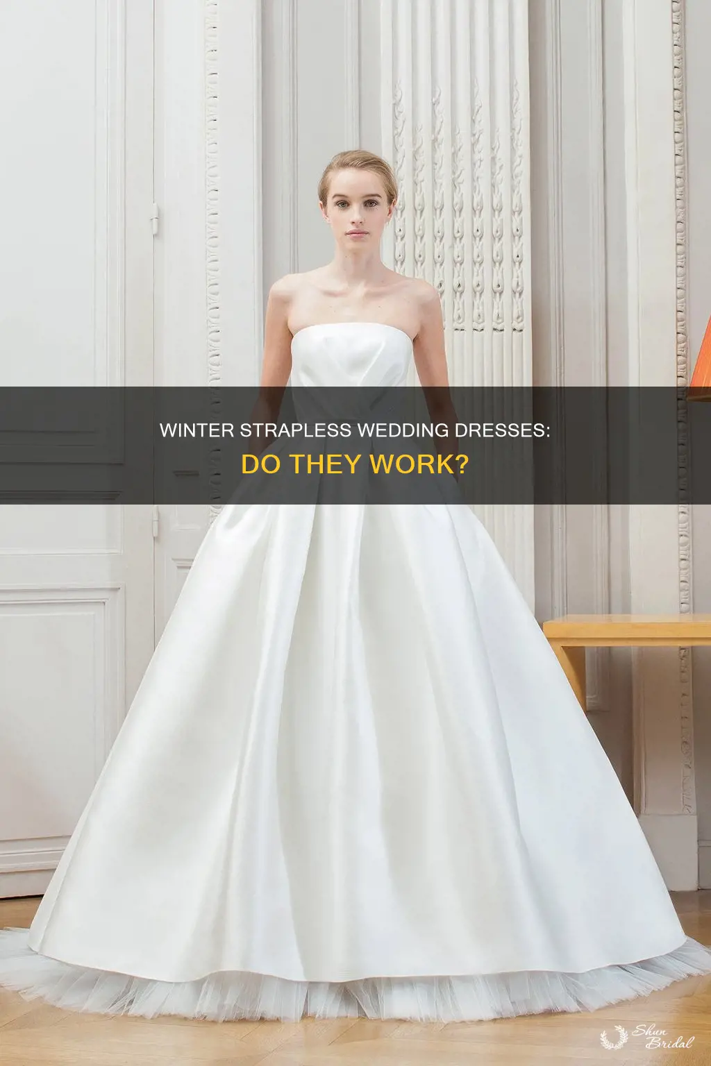 can you wear strapless wedding dress in winter