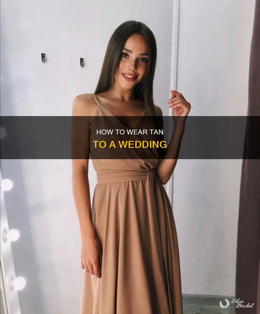 can you wear tan dress to a wedding