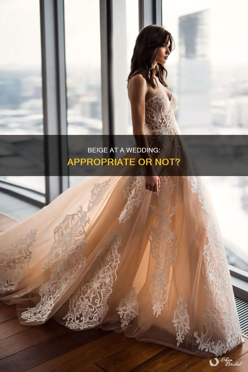 can you wear tan or beige dress to nieces wedding