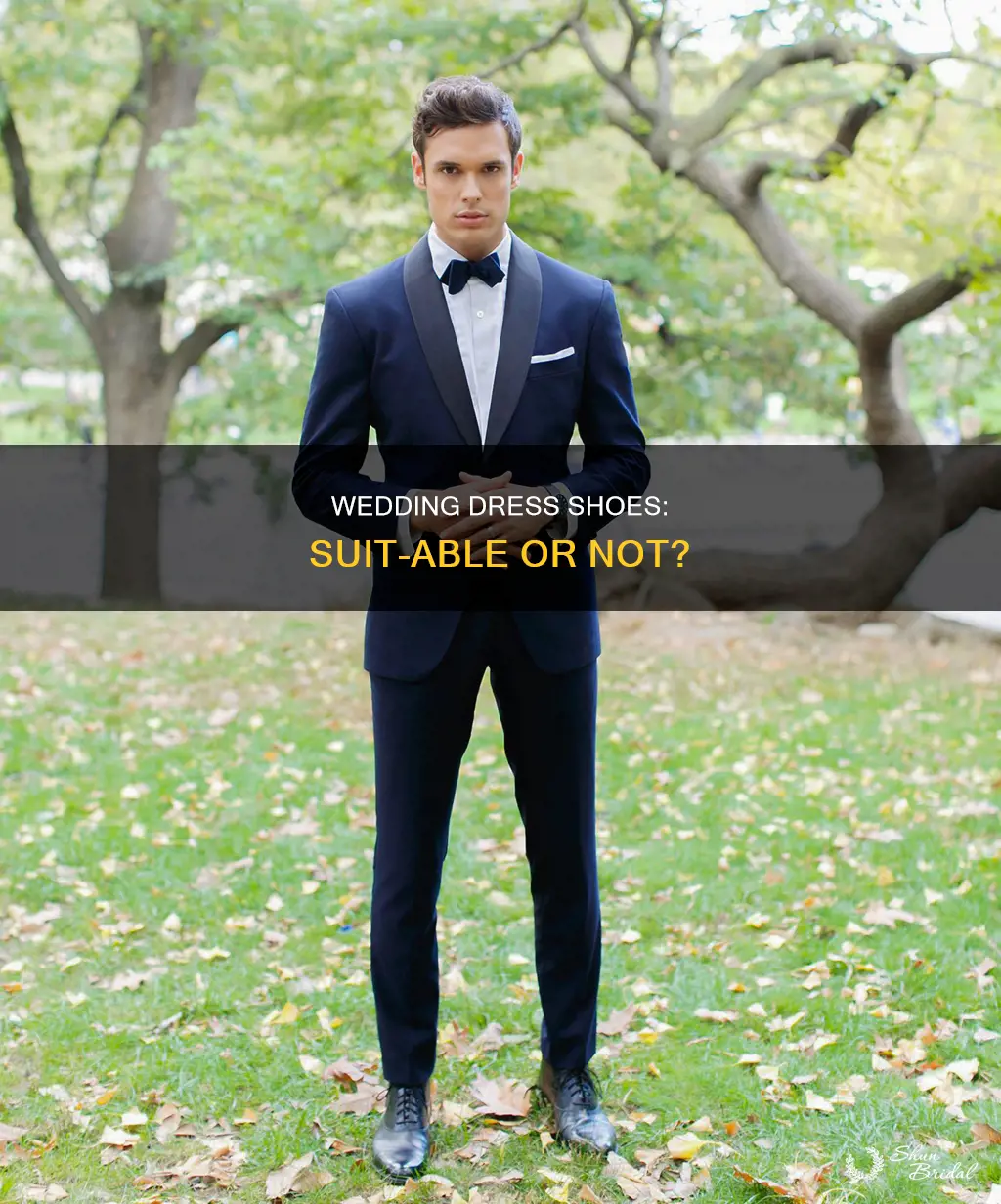 can you wear wedding dress shoes with a suit