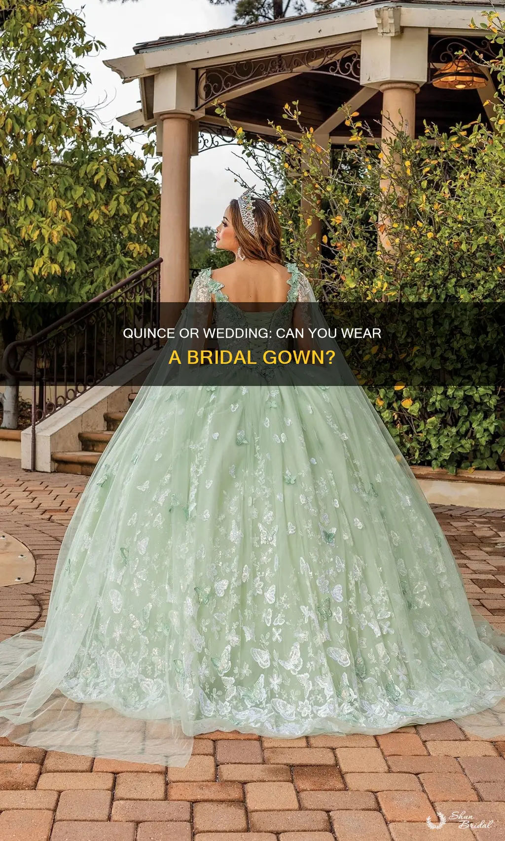 can you wear wedding dresses to a your quince