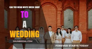 White Dress Shirts: Wedding Wear or Not?