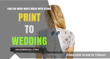 Floral Fantasy: Wearing White with Prints to Weddings
