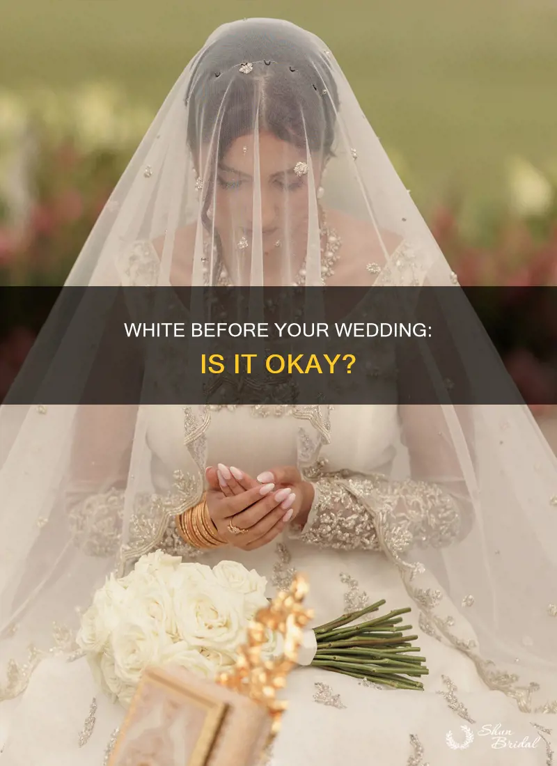 can you wear white to wedding dress shopping
