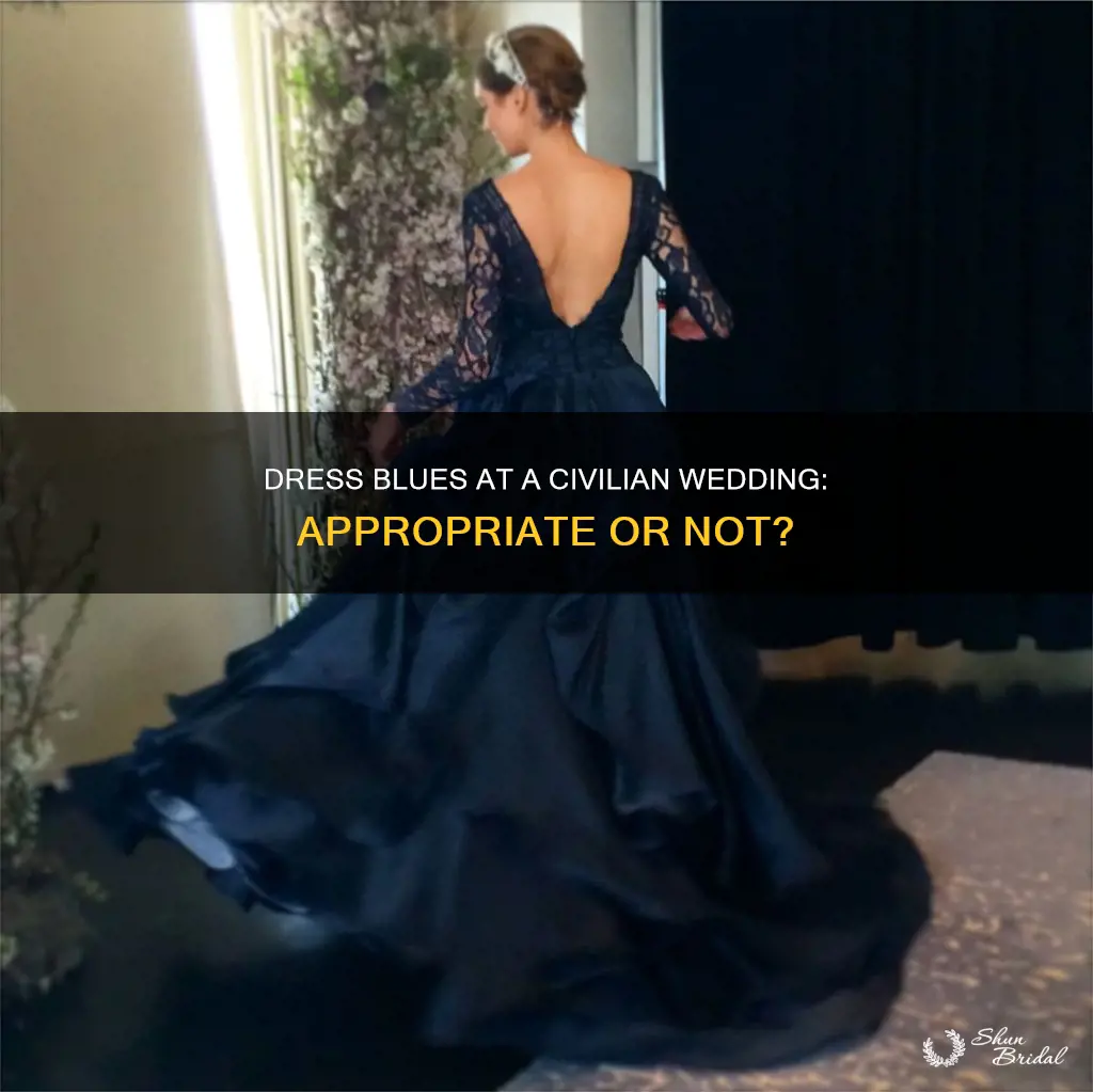 can you wear your dress blues to a civilian wedding