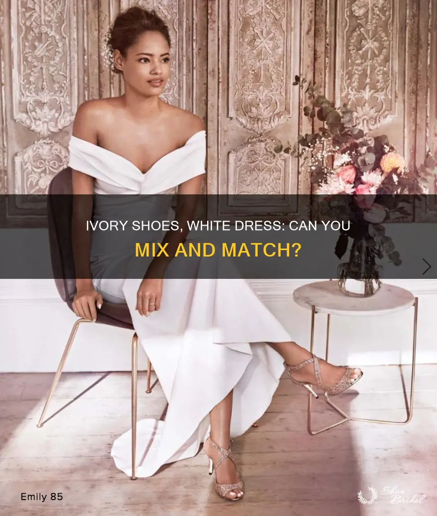 can you wearivory bridal shoes with white wedding dress