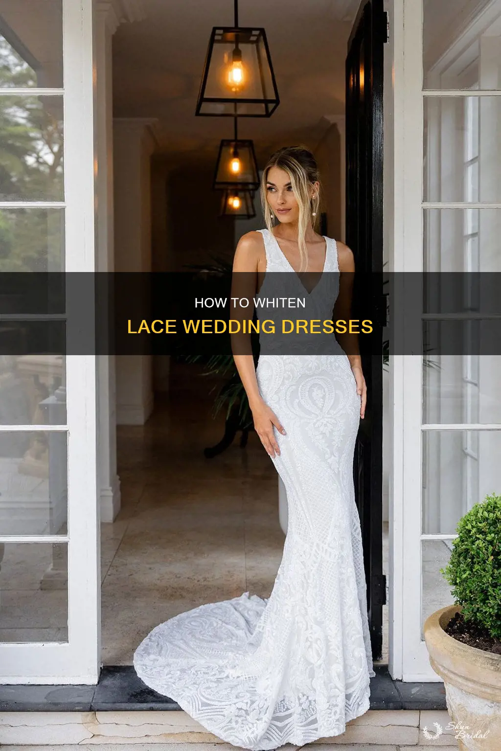 can you whiten lace wedding dresses