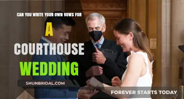 Personalizing Your Courthouse Wedding: Crafting Unique Vows for Your Big Day