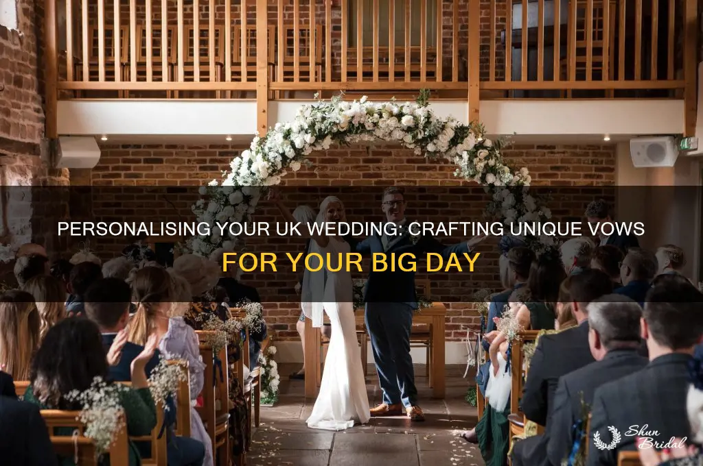 can you write your own wedding vows in the uk