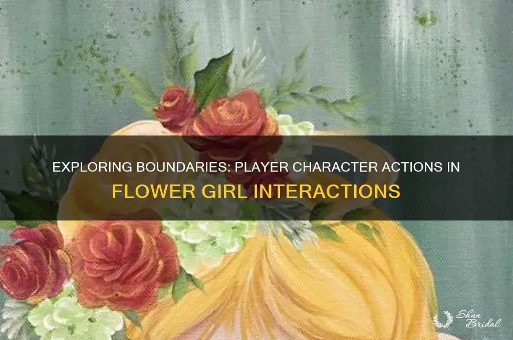 can your player charscter ejaculate in flower girls