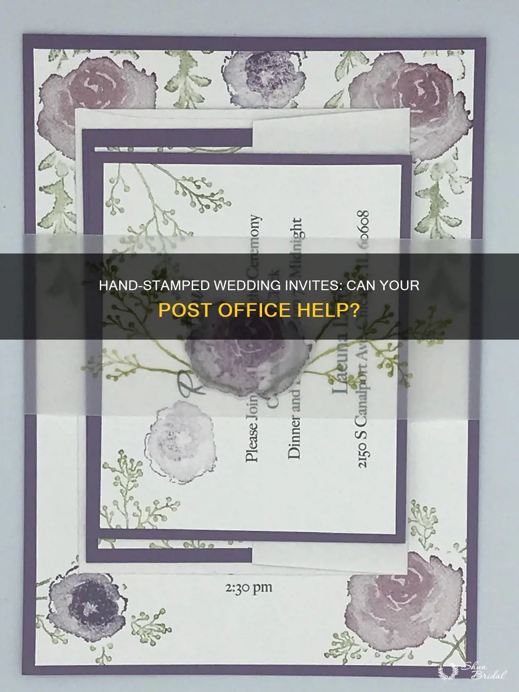 can your post office hand stamp wedding invitations