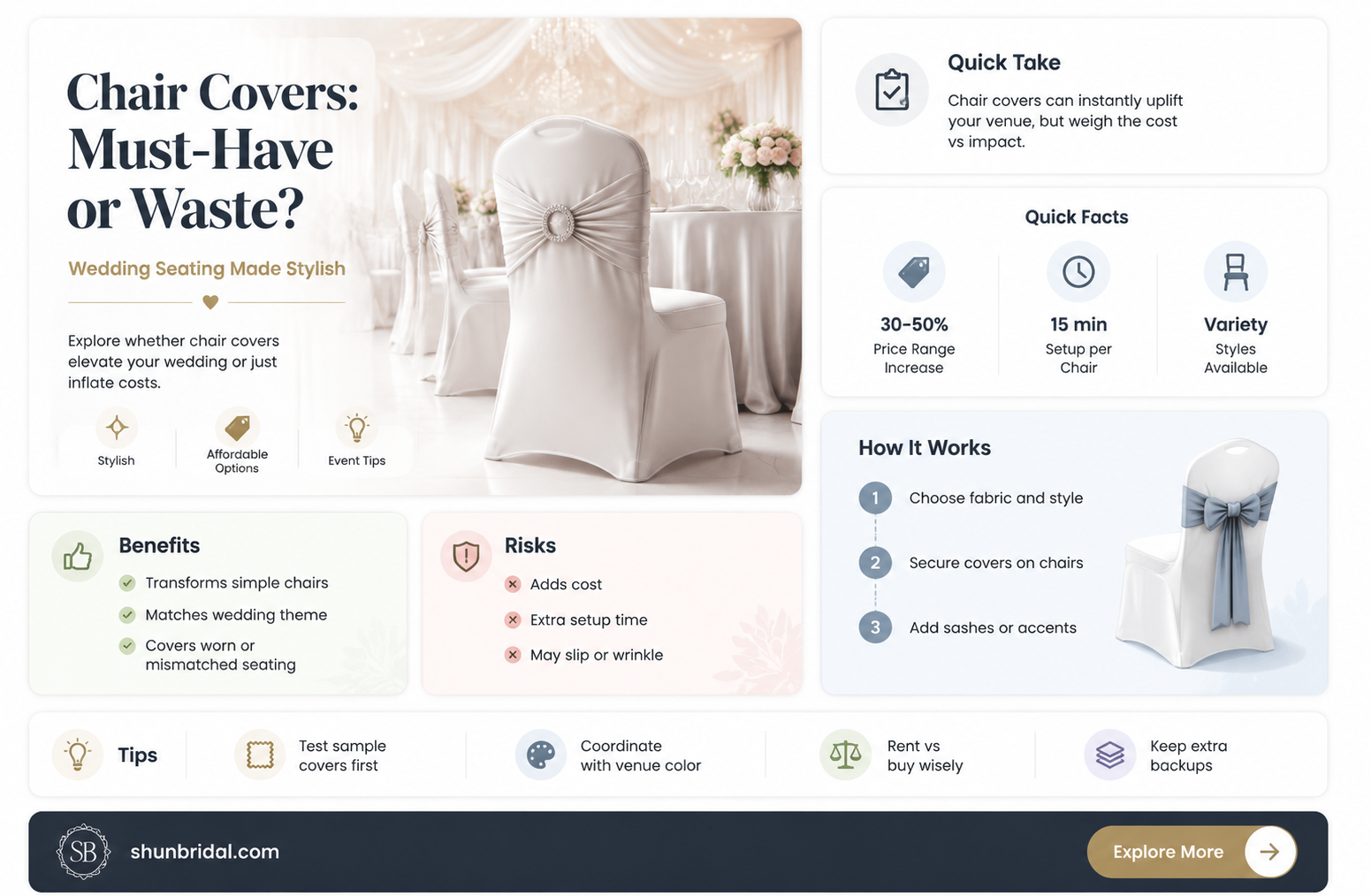 are chair covers necessary wedding