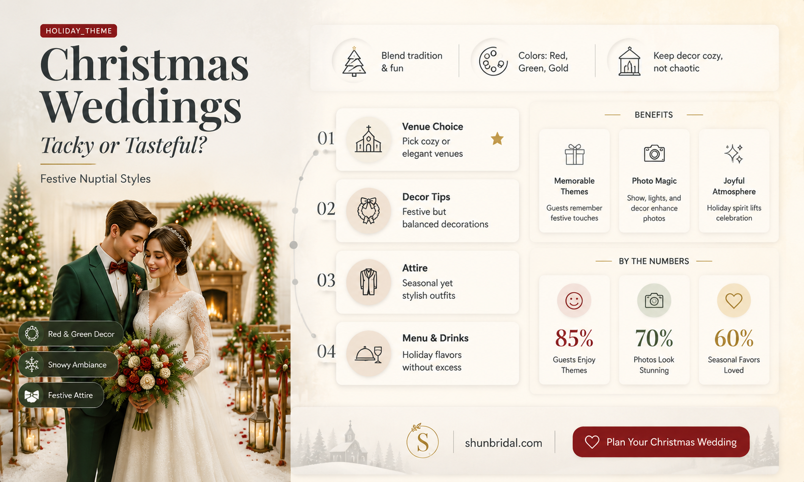 are christmas weddings tacky