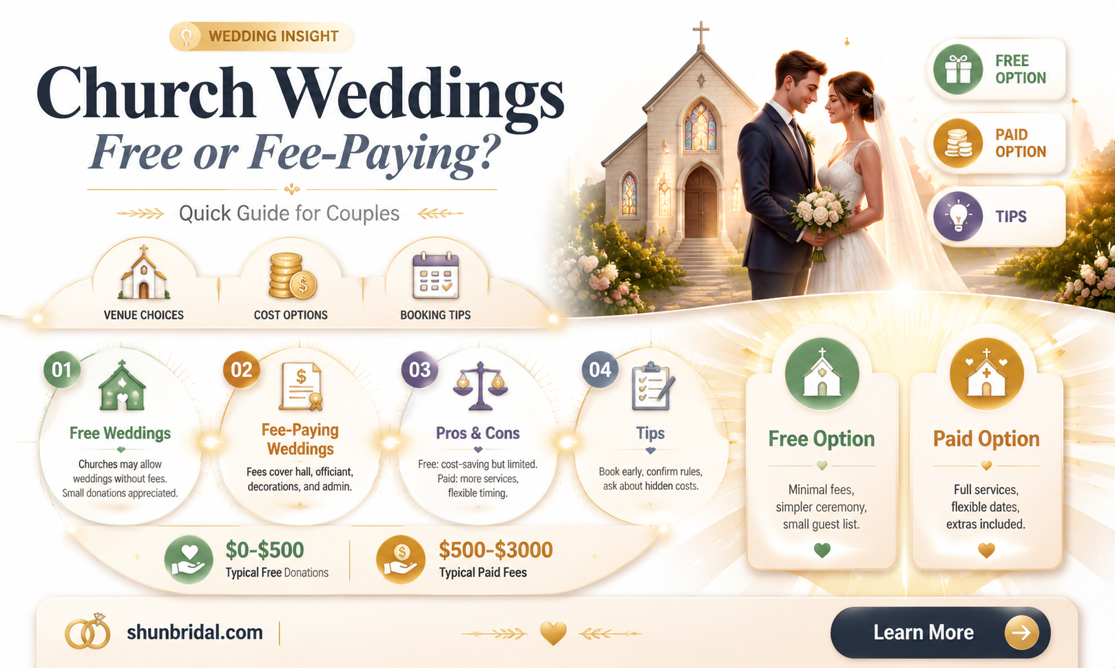 are church weddings free