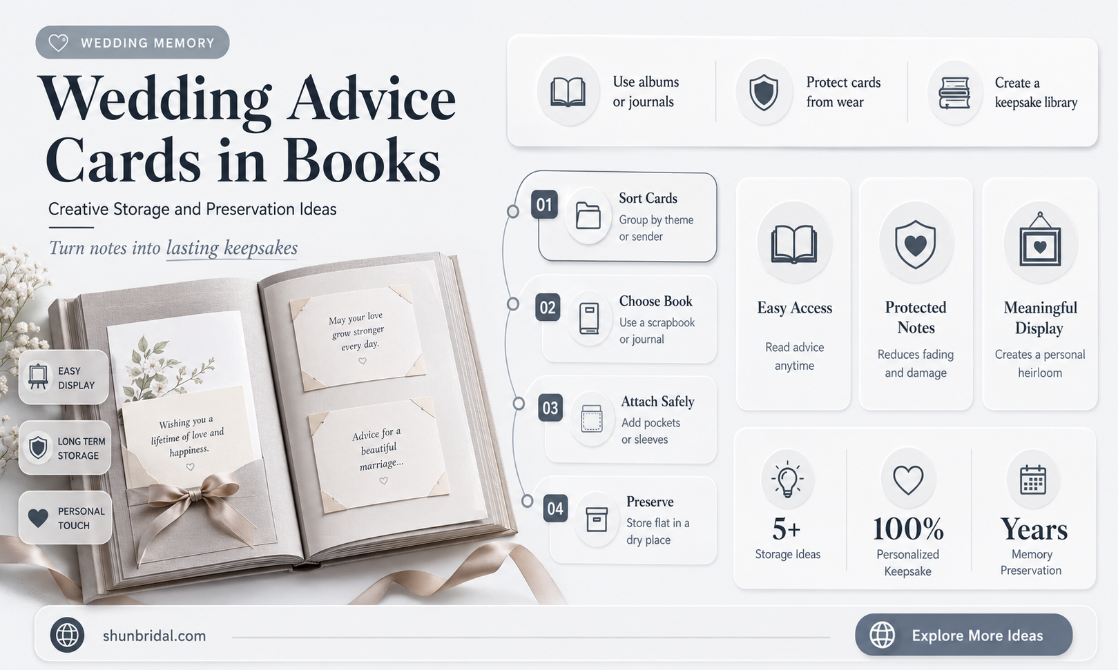 are there books for storing wedding advice cards