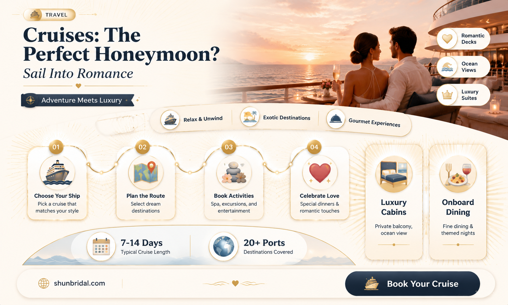 are cruises good for honeymoons