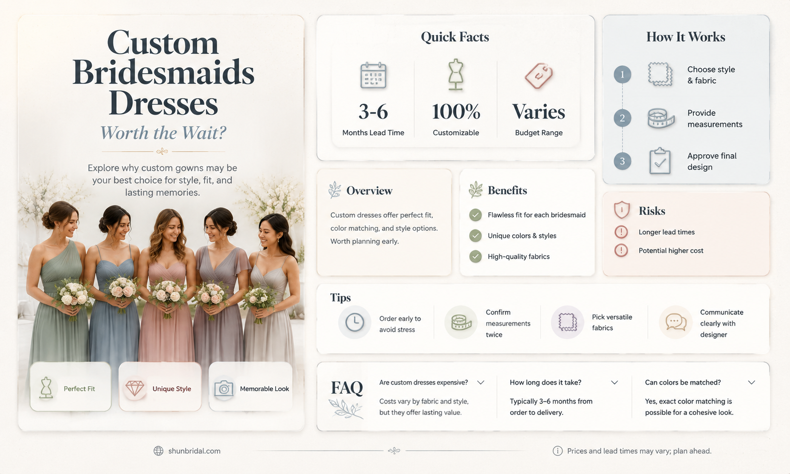 are bridesmaids dresses really custom order